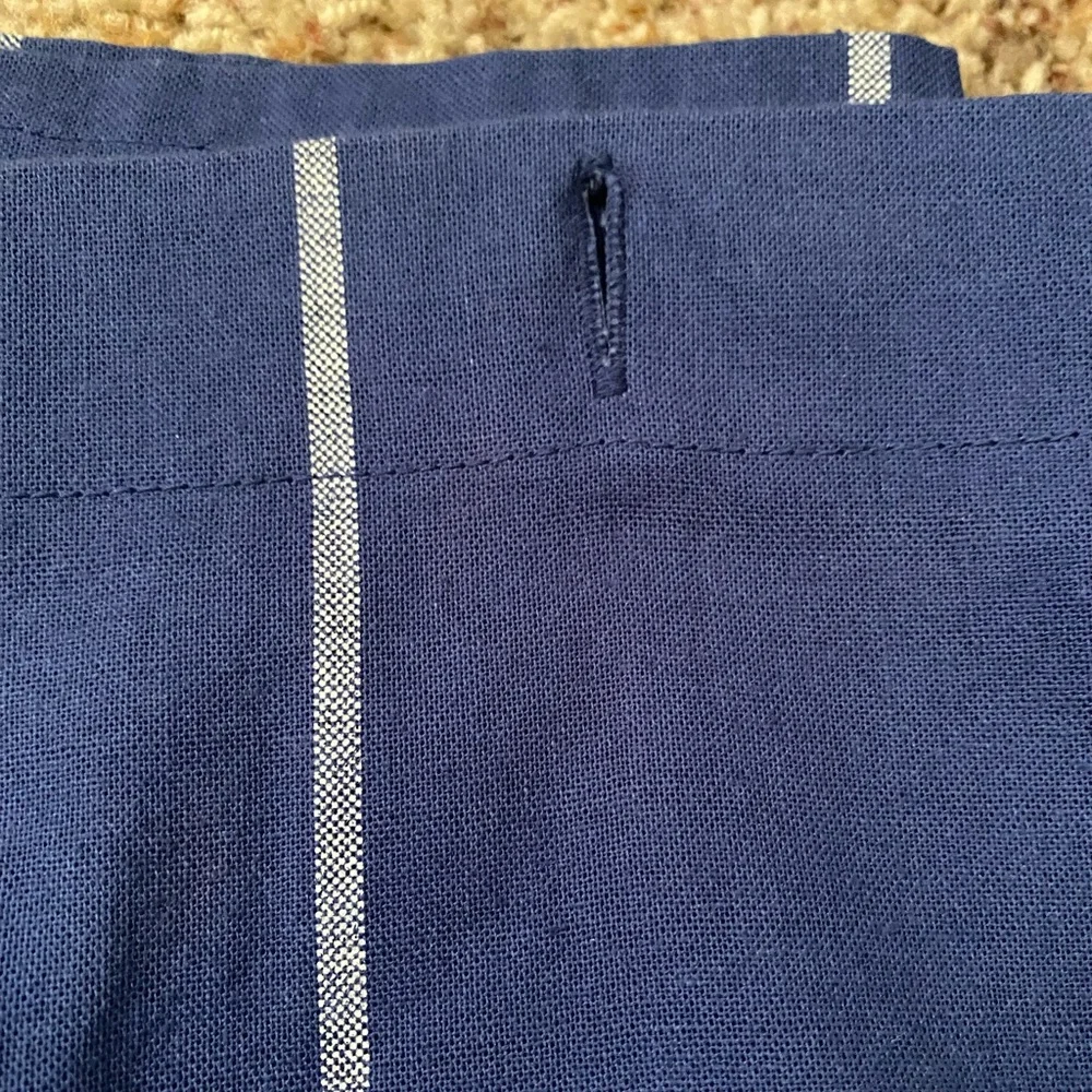 5/$20! Blue Shower Curtain with Hooks - Picture 2 of 3